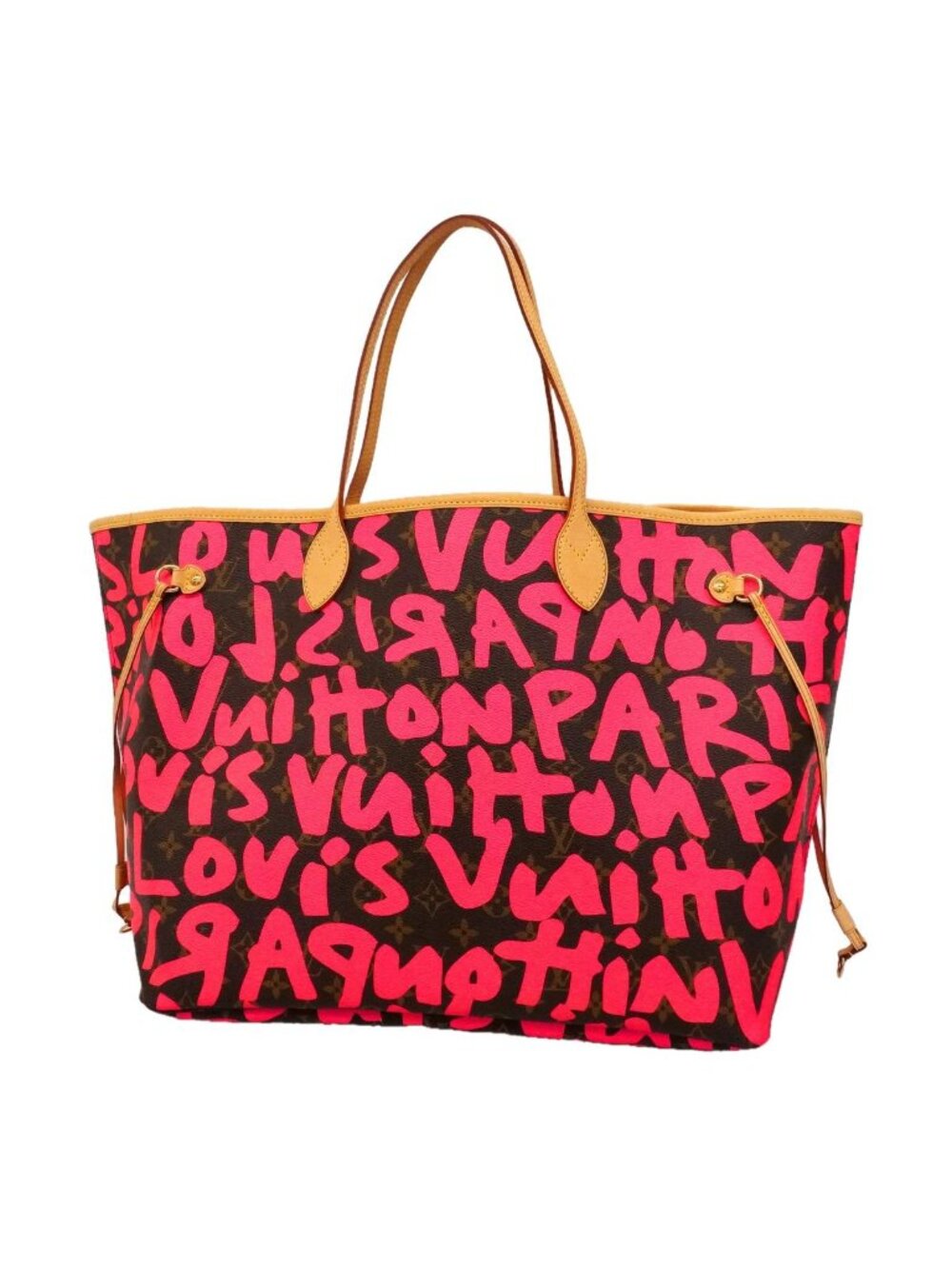 Louis Vuitton Tote Bag Monogram Graffiti Neverfull GM Fuchsia